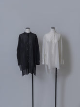 画像をギャラリービューアに読み込む, 【2026 SS PRE ORDER】SHEER BAND COLOR LONG SHIRT
