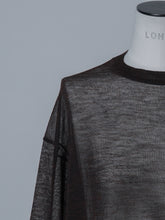 画像をギャラリービューアに読み込む, 【2025AW PRE ORDER】SLASH CUFF SHEER KNIT