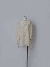画像をギャラリービューアに読み込む, 【2026SS PRE ORDER】BAND COLLAR SHEER SHIRT