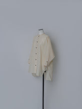 画像をギャラリービューアに読み込む, 【2026SS PRE ORDER】BAND COLLAR SHEER SHIRT