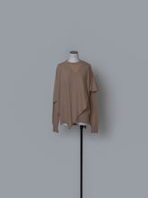 画像をギャラリービューアに読み込む, 【2026AW PRE ORDER】LAYERED CAPE KNIT