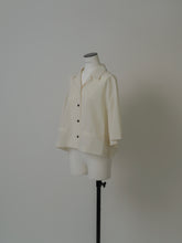 画像をギャラリービューアに読み込む, 【PRE ORDER】OPEN COLLAR CROPPED SHIRT