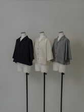 画像をギャラリービューアに読み込む, 【PRE ORDER】OPEN COLLAR CROPPED SHIRT