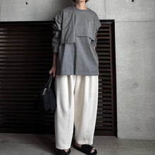 画像をギャラリービューアに読み込む, 【2025AW PRE ORDER】LAYERED SLIT-T-SHIRT