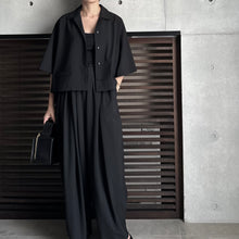 画像をギャラリービューアに読み込む, 【PRE ORDER】OPEN COLLAR CROPPED SHIRT