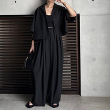 画像をギャラリービューアに読み込む, 【PRE ORDER】OPEN COLLAR CROPPED SHIRT