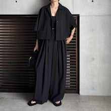 画像をギャラリービューアに読み込む, 【PRE ORDER】OPEN COLLAR CROPPED SHIRT