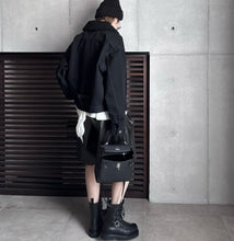画像をギャラリービューアに読み込む, 【2026AW PRE ORDER】ECO LEATHER 2TUCK HALF PANTS