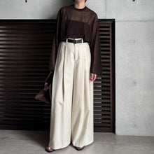 画像をギャラリービューアに読み込む, 【2025AW PRE ORDER】SIDE BOX TUCK PANTS