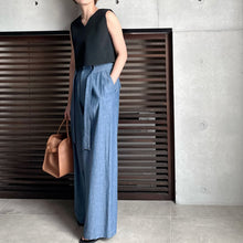 画像をギャラリービューアに読み込む, 【2026SS PRE ORDER】DROP BELT 2TACK DENIM PANTS