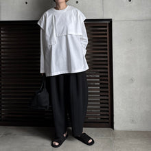 画像をギャラリービューアに読み込む, 【2025AW PRE ORDER】LAYERED SLIT-T-SHIRT