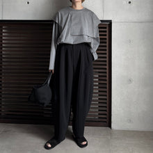 画像をギャラリービューアに読み込む, 【2025AW PRE ORDER】LAYERED SLIT-T-SHIRT