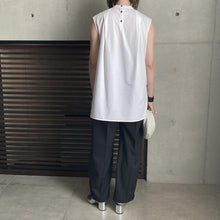 画像をギャラリービューアに読み込む, 【2023MS予約販売商品】スタンドカラースリーブレスカットソー