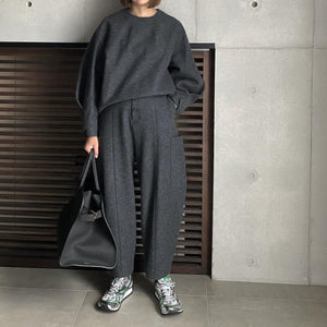 【2023AW予約販売商品】ウールリングジャージビックパッチポケットパンツ