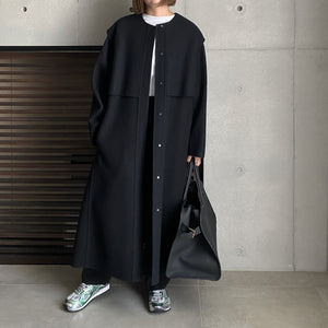 【2023AW 予約販売商品】レイヤードロングリバーコート