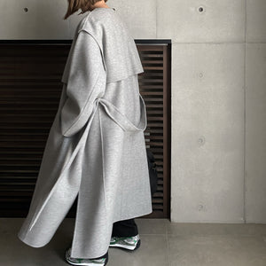 【2023AW 予約販売商品】レイヤードロングリバーコート