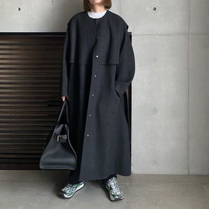 【2023AW 予約販売商品】レイヤードロングリバーコート