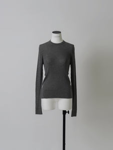 洗える】カシミヤブレンド クルーネック ニット （ニット