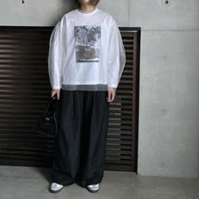 画像をギャラリービューアに読み込む, 【2024SS】チュールレイヤードジオメトリープリントTシャツ
