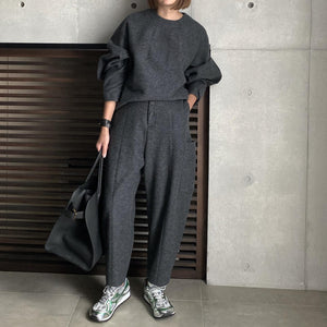 【2023AW予約販売商品】ウールリングジャージビックパッチポケットパンツ