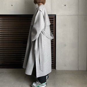 【2023AW 予約販売商品】レイヤードロングリバーコート