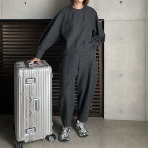 【2023AW予約販売商品】ウールリングジャージビックパッチポケットパンツ