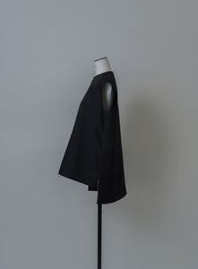 【2024SS】ハイカウントダブルクロススリーブレスブラウス