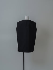 【2024SS】ハイカウントダブルクロススリーブレスブラウス