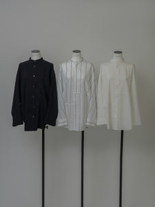 【2024AW PRE ORDER】BIG SLEEVE BAND COLLAR SHIRT