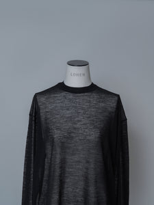 【2025AW PRE ORDER】SLASH CUFF SHEER KNIT