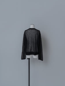 【2025AW PRE ORDER】SLASH CUFF SHEER KNIT