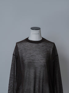 【2025AW PRE ORDER】SLASH CUFF SHEER KNIT