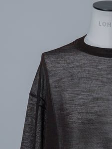 【2025AW PRE ORDER】SLASH CUFF SHEER KNIT