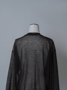 【2025AW PRE ORDER】SLASH CUFF SHEER KNIT