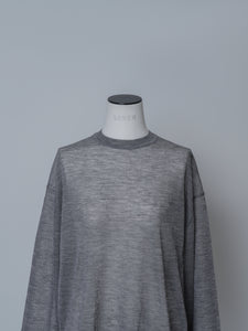 【2025AW PRE ORDER】SLASH CUFF SHEER KNIT