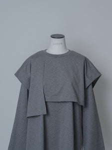 【2025AW PRE ORDER】LAYERED SLIT-T-SHIRT