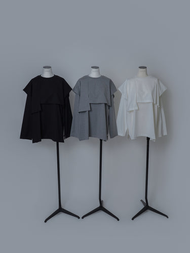 LOHEN ローヘン デザインカットソー KHAKI LOHEN(ローヘン) SHOULDER SLIT CUTSEWショルダースリット