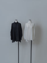 画像をギャラリービューアに読み込む, 【2025SS PRE ORDER】DOUBLE CALLAR SHEER SHIRT
