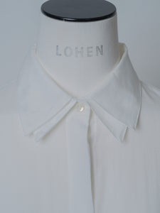 【2025SS PRE ORDER】DOUBLE CALLAR SHEER SHIRT