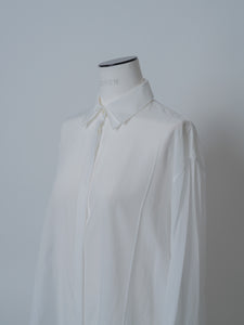 【2025SS PRE ORDER】DOUBLE CALLAR SHEER SHIRT