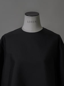 【2024SS予約販売商品】ハイカウントダブルクロスノーカラーブラウス