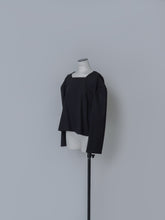 画像をギャラリービューアに読み込む, 【2026SS PRE ORDER】　BACK SLIT COMBI BLOUSE
