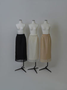 【2024AW PRE ORDER】LAYERED 2WAY SKIRT
