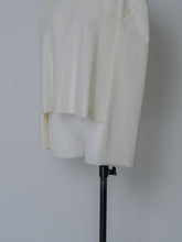画像をギャラリービューアに読み込む, 【2026SS PRE ORDER】　BACK SLIT COMBI BLOUSE
