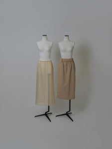 【2024AW PRE ORDER】LAYERED 2WAY SKIRT