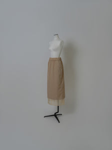 【2024AW PRE ORDER】LAYERED 2WAY SKIRT