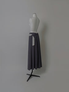 【2024SS予約販売商品】バイカラーベルトオーバーラップスカート