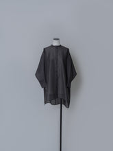 画像をギャラリービューアに読み込む, 【2026SS PRE ORDER】BAND COLLAR SHEER SHIRT
