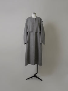 【2023AW 予約販売商品】レイヤードロングリバーコート