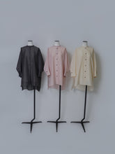 画像をギャラリービューアに読み込む, 【2026SS PRE ORDER】BAND COLLAR SHEER SHIRT
